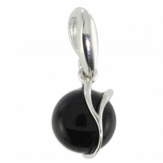 Sterling Silver Black Onyx Pendant P18-03