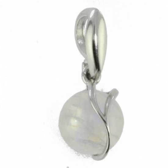 Sterling Silver Moonstone Pendant P18-03
