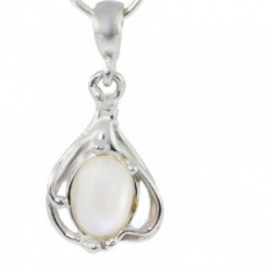 Sterling Silver Moonstone Pendant P22-01