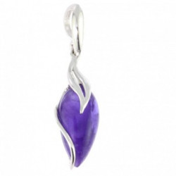 Sterling Silver Amethyst Pendant P26-06