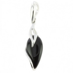 Sterling Silver Black Onyx Pendant P26-06