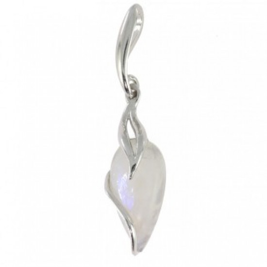 Sterling Silver Moonstone Pendant P26-06