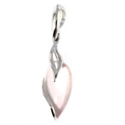 Sterling Silver Rose Quartz Pendant