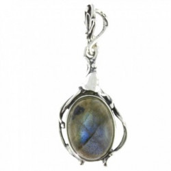 Sterling Silver Labradorite Pendant P34-01
