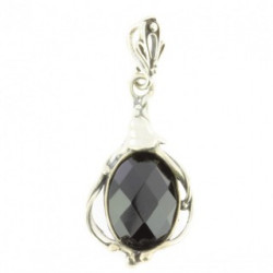 Sterling Silver Black Onyx Pendant P34-01