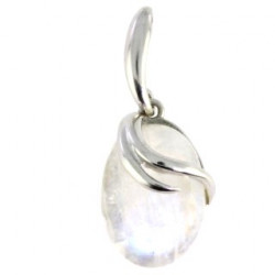Sterling Silver Moonstone Pendant P34-05