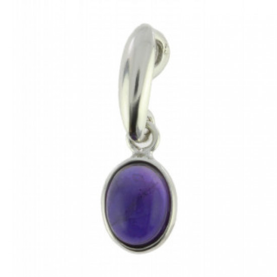 Sterling Silver Amethyst Pendant P18-01