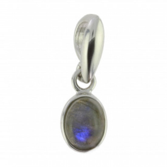 Sterling Silver Labradorite Pendant P18-01