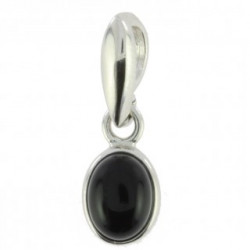 Sterling Silver Black Onyx Pendant P18-01