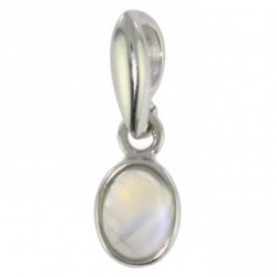 Sterling Silver Moonstone Pendant P18-01