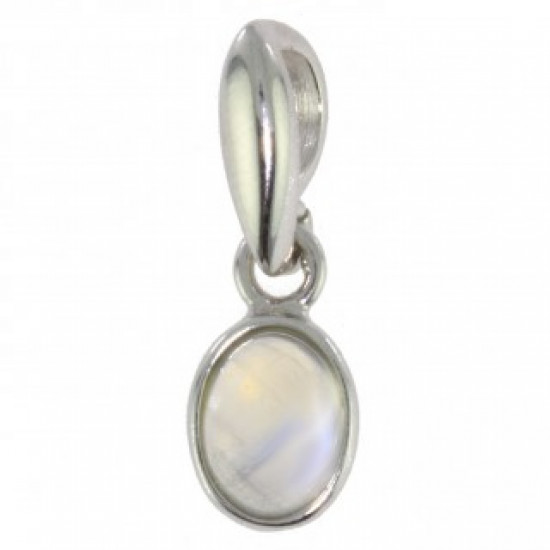 Sterling Silver Moonstone Pendant P18-01