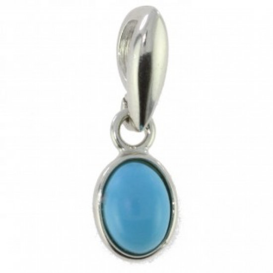 Sterling Silver Turquoise Pendant