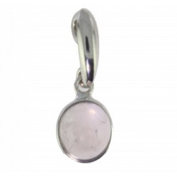 Sterling Silver Rose Quartz Pendant