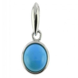 Sterling Silver Turquoise Pendant