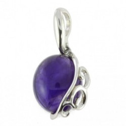 Sterling Silver Amethyst Pendant P30-05
