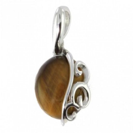 Sterling Silver Tiger's Eye Pendant