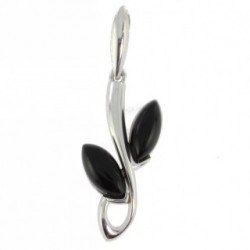Sterling Silver Black Onyx Pendant P30-09