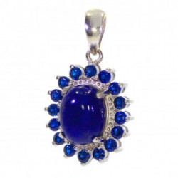 Sterling Silver Lapis Lazuli Pendant P30-14
