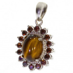 Sterling Silver Tiger's Eye Pendant