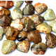Mini agatized jasper heart