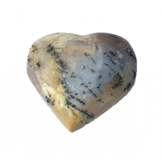 Mini Opal dendrites heart