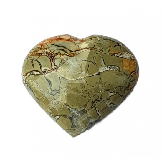 Mini agatized jasper heart