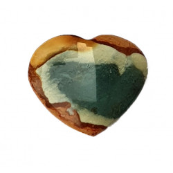 mini polychrome jasper heart
