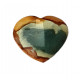 mini polychrome jasper heart