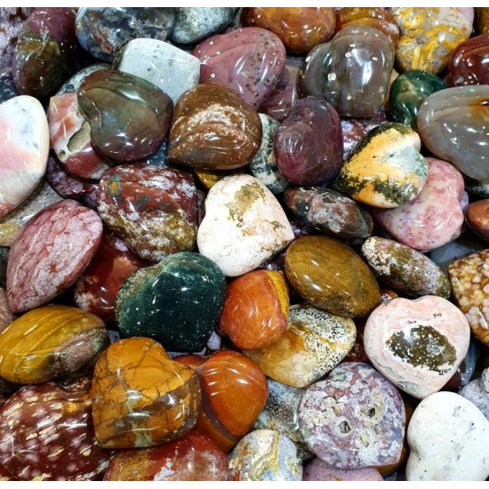 Mini orbicular jasper heart