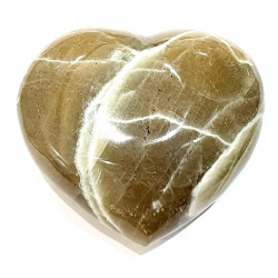 Green moonstone garnierite heart