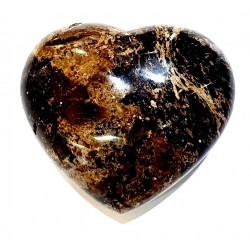 Black opal heart