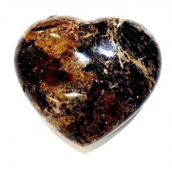 Black opal heart