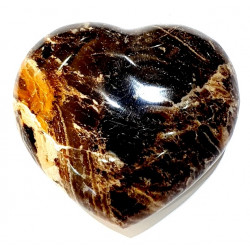 Black opal heart
