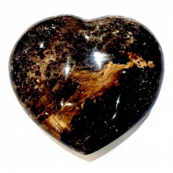 Black opal heart