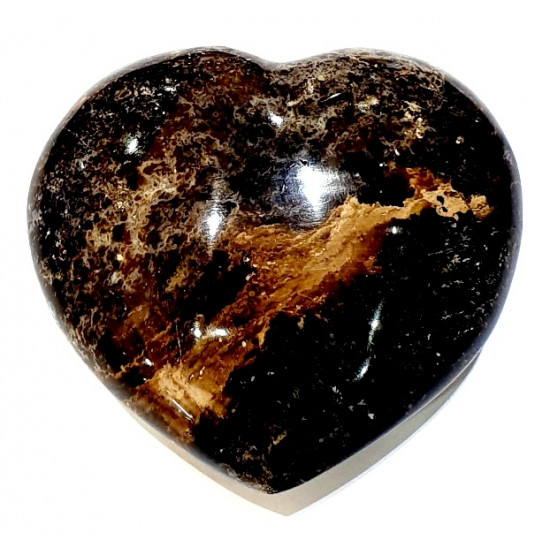 Black opal heart