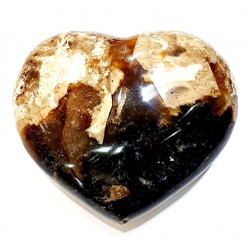 Black opal heart