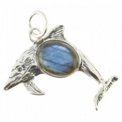 Sterling Silver Labradorite Pendant P38-01