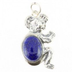 Sterling Silver Lapis Lazuli Pendant Koala P54-03