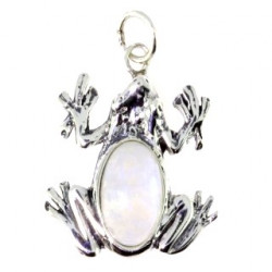 Sterling Silver Moonstone Pendant P66-01P