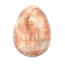 Red hematoid quartz egg