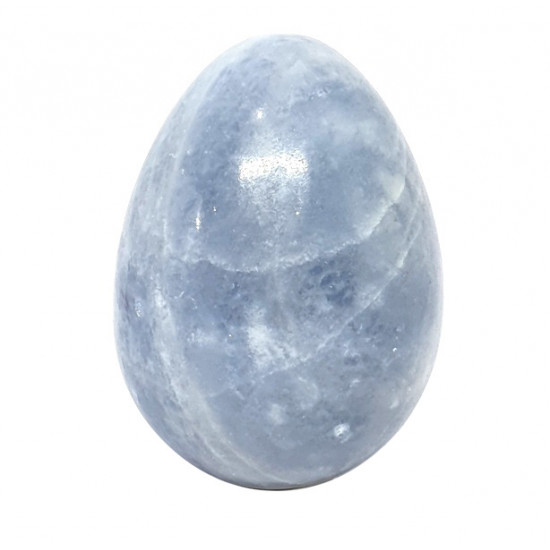 Blue calcite egg