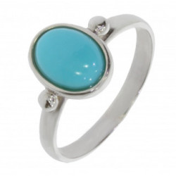 Bague 26-06 turquoise argent