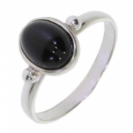 Ring 26-06 black onyx sterling silver