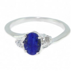 Bague 26-15 lapis lazuli argent