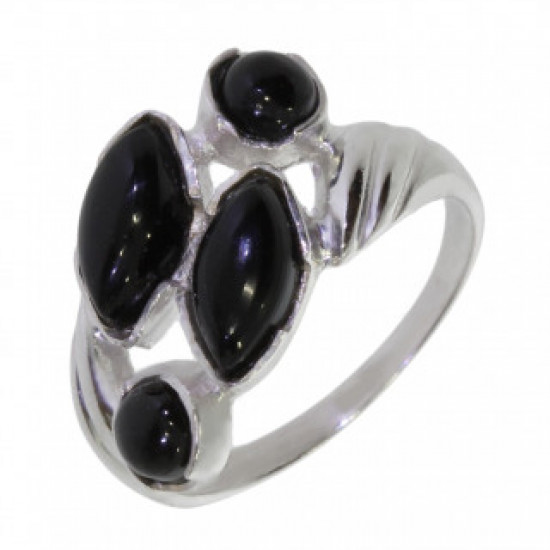 Ring 26-17 Black Onyx Sterling Silver