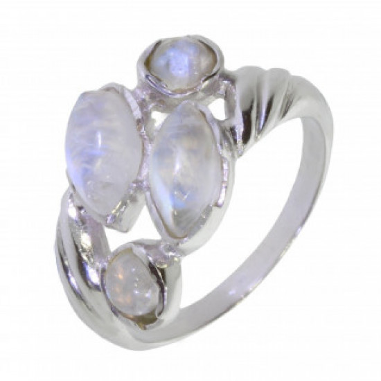 Ring 26-17 Moonstone Sterling Silver
