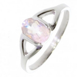 Ring 26-18 Rose Quartz Sterling Silver