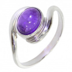 Bague 26-22 améthyste argent
