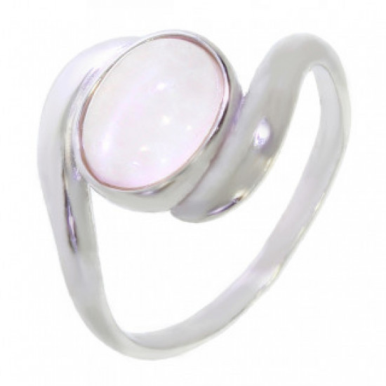 Ring 26-22 Rose Quartz Sterling Silver