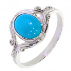 Bague 26-23 turquoise argent